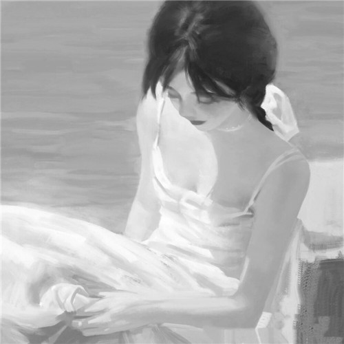 超绝！黑白漫画女生头像高清大集合 女生头像 第40张