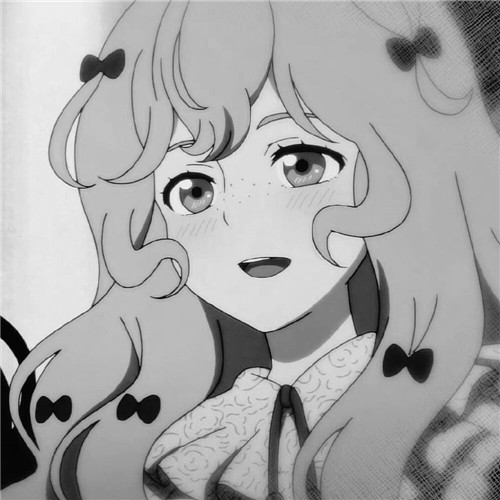 超绝！黑白漫画女生头像高清大集合 女生头像 第49张
