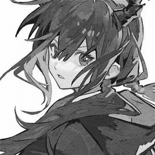 超绝！黑白漫画女生头像高清大集合 女生头像 第48张