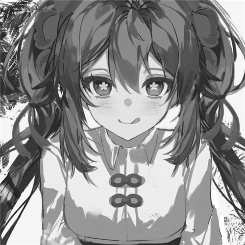 超绝！黑白漫画女生头像高清大集合 女生头像 第60张