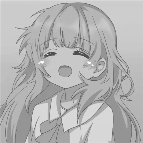 超绝！黑白漫画女生头像高清大集合 女生头像 第57张