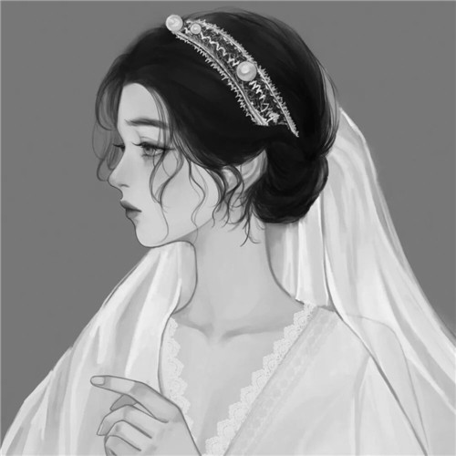 超绝！黑白漫画女生头像高清大集合 女生头像 第62张