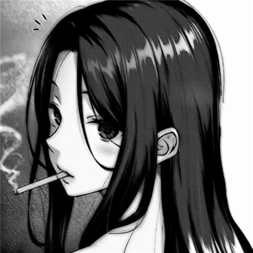 超绝！黑白漫画女生头像高清大集合 女生头像 第55张