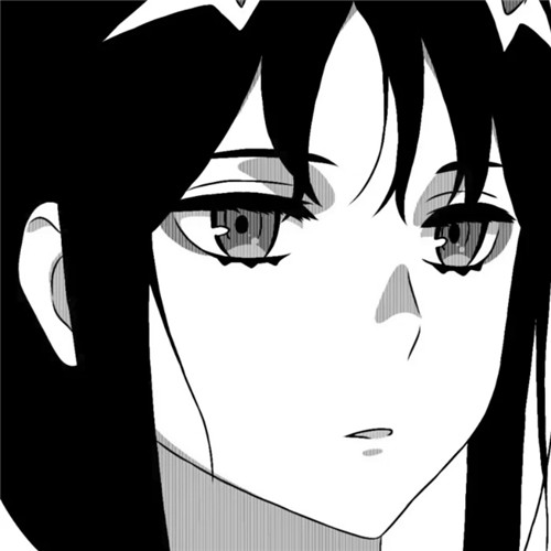 超绝！黑白漫画女生头像高清大集合 女生头像 第54张