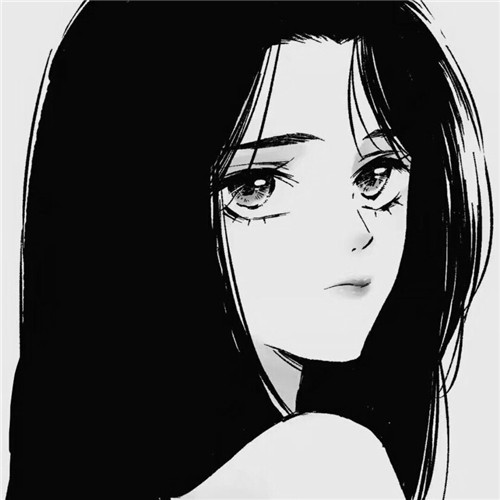 超绝！黑白漫画女生头像高清大集合 女生头像 第68张