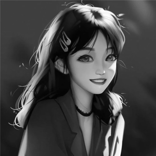 超绝！黑白漫画女生头像高清大集合 女生头像 第70张