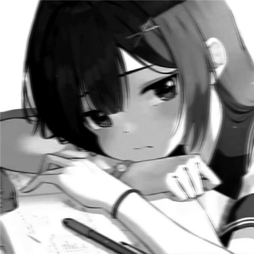 超绝！黑白漫画女生头像高清大集合 女生头像 第89张