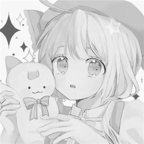 超绝！黑白漫画女生头像高清大集合 女生头像 第87张