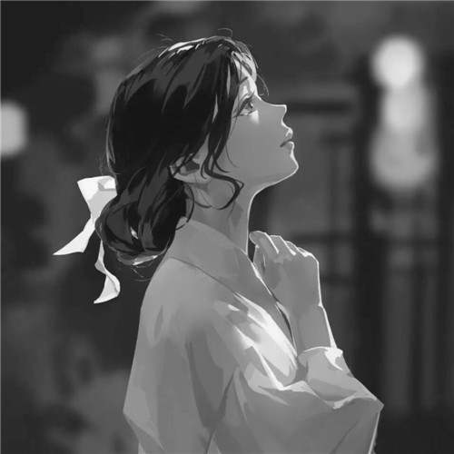 超绝！黑白漫画女生头像高清大集合 女生头像 第85张