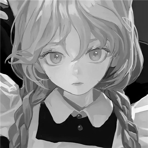 超绝！黑白漫画女生头像高清大集合 女生头像 第88张