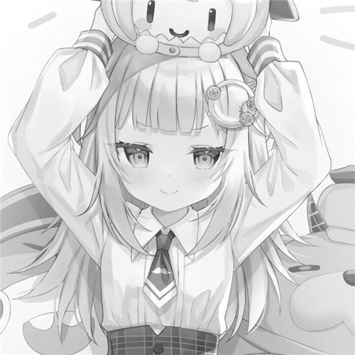 超绝！黑白漫画女生头像高清大集合 女生头像 第86张