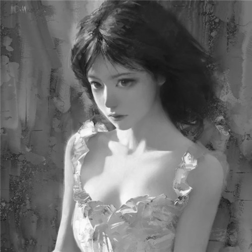 超绝！黑白漫画女生头像高清大集合 女生头像 第79张