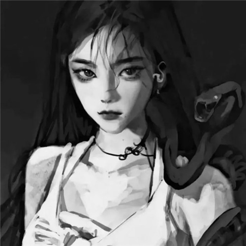 超绝！黑白漫画女生头像高清大集合 女生头像 第80张