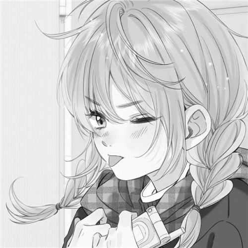 超绝！黑白漫画女生头像高清大集合 女生头像 第91张
