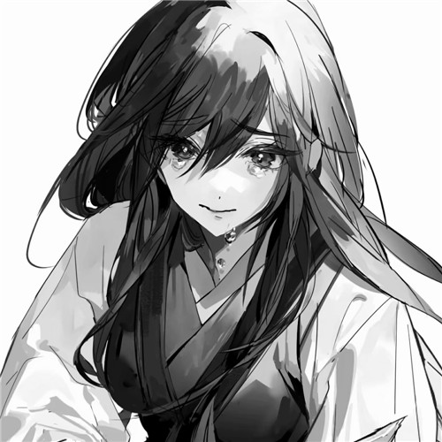 超绝！黑白漫画女生头像高清大集合 女生头像 第98张