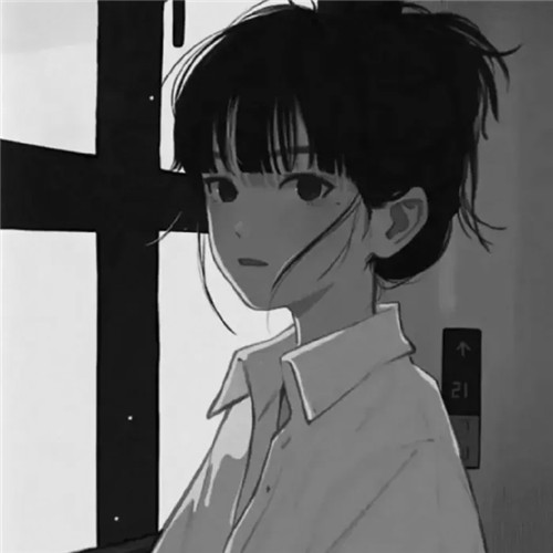 超绝！黑白漫画女生头像高清大集合 女生头像 第96张