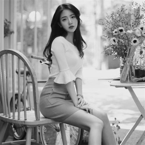宝藏！高清美女黑白头像大合集来啦 女生头像 第15张
