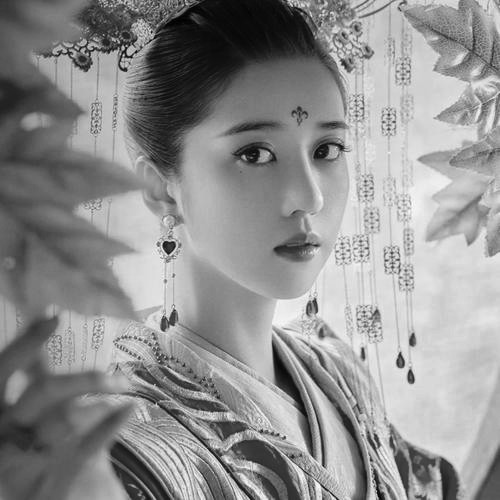 宝藏！高清美女黑白头像大合集来啦 女生头像 第49张