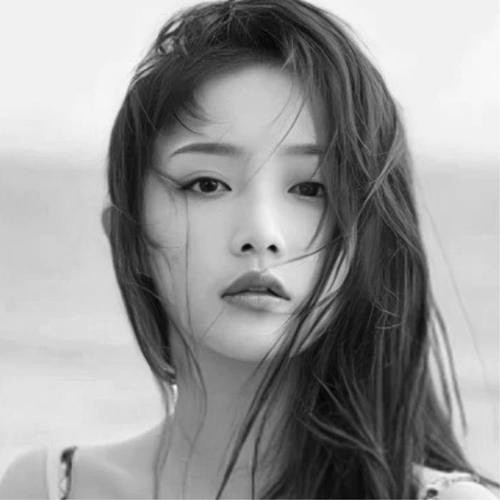 宝藏！高清美女黑白头像大合集来啦 女生头像 第47张