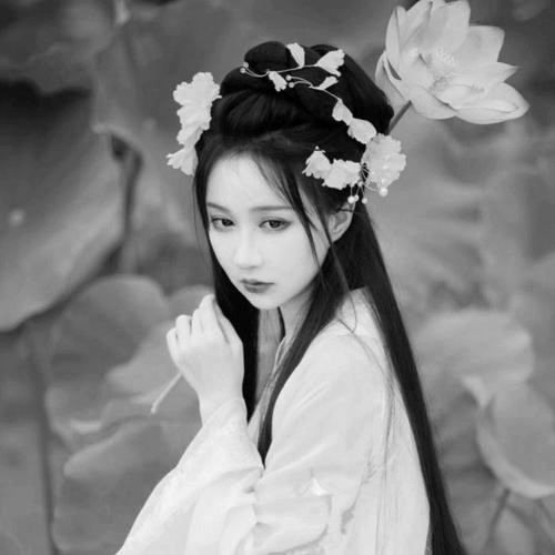 宝藏！高清美女黑白头像大合集来啦 女生头像 第62张