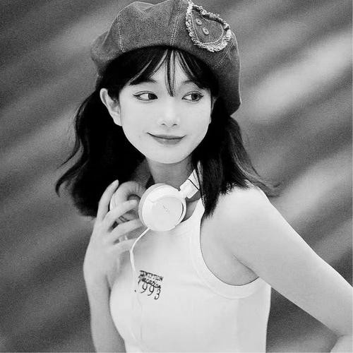 宝藏！高清美女黑白头像大合集来啦 女生头像 第53张