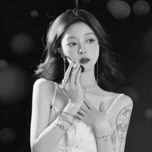 宝藏！高清美女黑白头像大合集来啦 女生头像 第56张