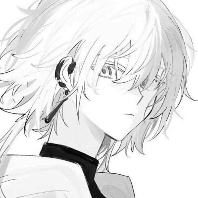 宝藏！最新高清黑白男生头像大集合 男生头像 第19张