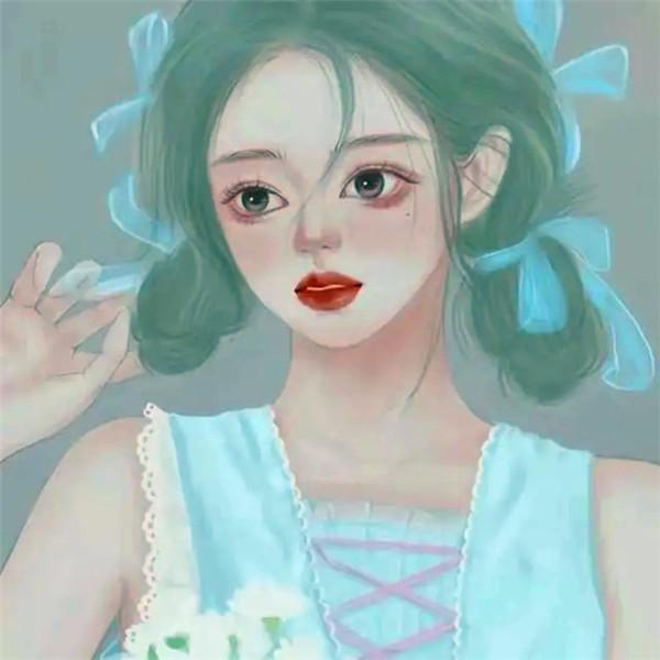 小众ins风超耐看女生手绘头像集合！被狠狠拿捏 女生头像 第10张