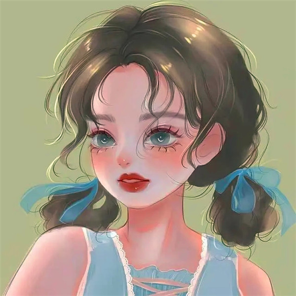 小众ins风超耐看女生手绘头像集合！被狠狠拿捏 女生头像 第7张