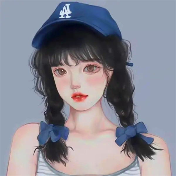 小众ins风超耐看女生手绘头像集合！被狠狠拿捏 女生头像 第3张