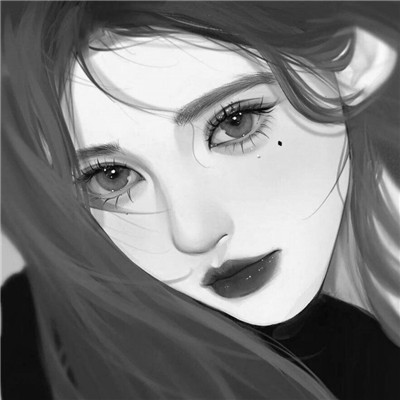 黑白世界里的慵懒冷淡风女生头像✨ 女生头像 第3张