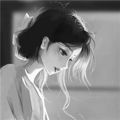 黑白世界里的慵懒冷淡风女生头像✨ 女生头像 第2张
