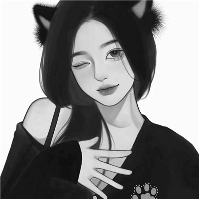 黑白世界里的慵懒冷淡风女生头像✨ 女生头像 第7张