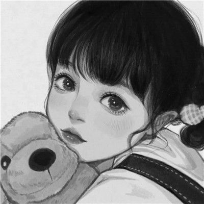 黑白世界里的慵懒冷淡风女生头像✨ 女生头像 第14张