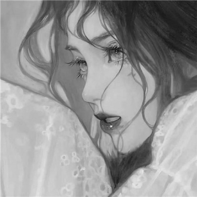 黑白世界里的慵懒冷淡风女生头像✨ 女生头像 第13张