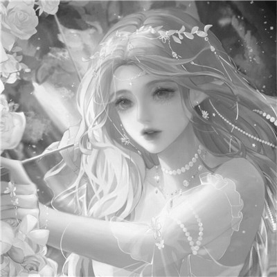 黑白世界里的慵懒冷淡风女生头像✨ 女生头像 第12张