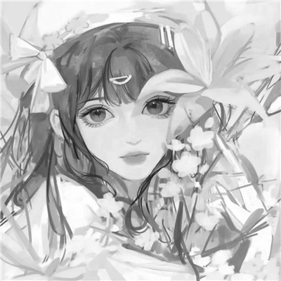 黑白世界里的慵懒冷淡风女生头像✨ 女生头像 第16张
