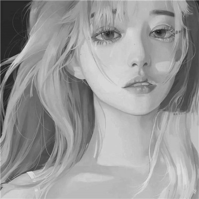 黑白世界里的慵懒冷淡风女生头像✨ 女生头像 第8张