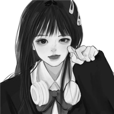 黑白世界里的慵懒冷淡风女生头像✨ 女生头像 第21张