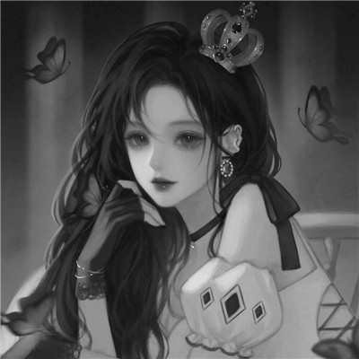 黑白世界里的慵懒冷淡风女生头像✨ 女生头像 第11张