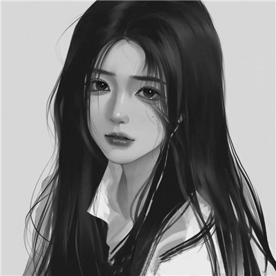 黑白世界里的慵懒冷淡风女生头像✨ 女生头像 第22张