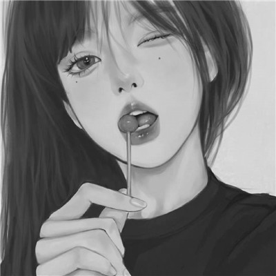 黑白世界里的慵懒冷淡风女生头像✨ 女生头像 第28张