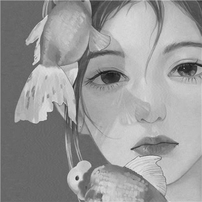 黑白世界里的慵懒冷淡风女生头像✨ 女生头像 第26张
