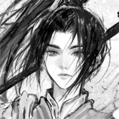 黑白古风男生头像高清，精选好看的水墨风侠客 / 书生头像图片合集 男生头像 第5张