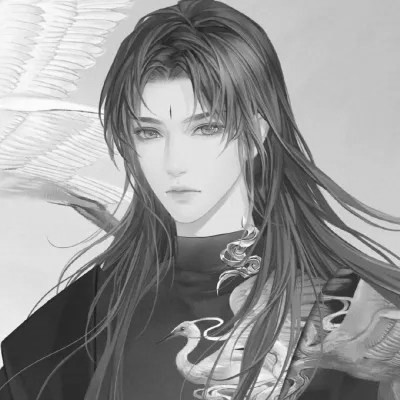 黑白古风男生头像高清，精选好看的水墨风侠客 / 书生头像图片合集 男生头像 第4张
