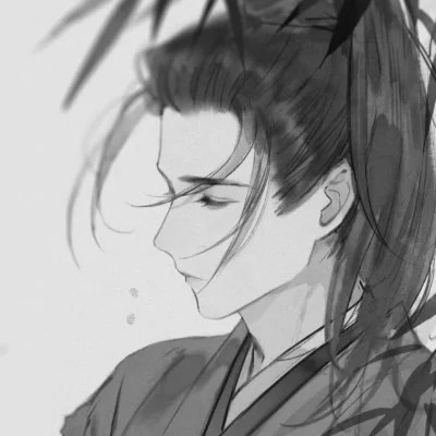 黑白古风男生头像高清，精选好看的水墨风侠客 / 书生头像图片合集 男生头像 第24张