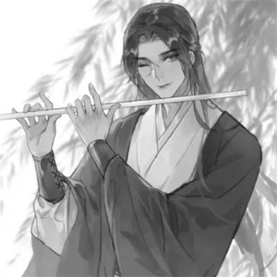 黑白古风男生头像高清，精选好看的水墨风侠客 / 书生头像图片合集 男生头像 第19张