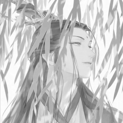 黑白古风男生头像高清，精选好看的水墨风侠客 / 书生头像图片合集 男生头像 第10张