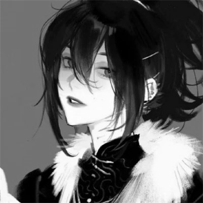 黑白古风男生头像高清，精选好看的水墨风侠客 / 书生头像图片合集 男生头像 第11张