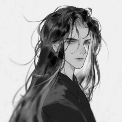 黑白古风男生头像高清，精选好看的水墨风侠客 / 书生头像图片合集 男生头像 第20张